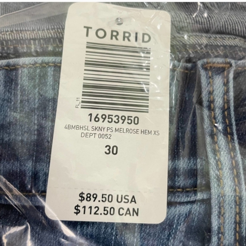 Torrid NWT Bombshell Skinny Premium Stretch Pants 30XS - Picture 5 of 9